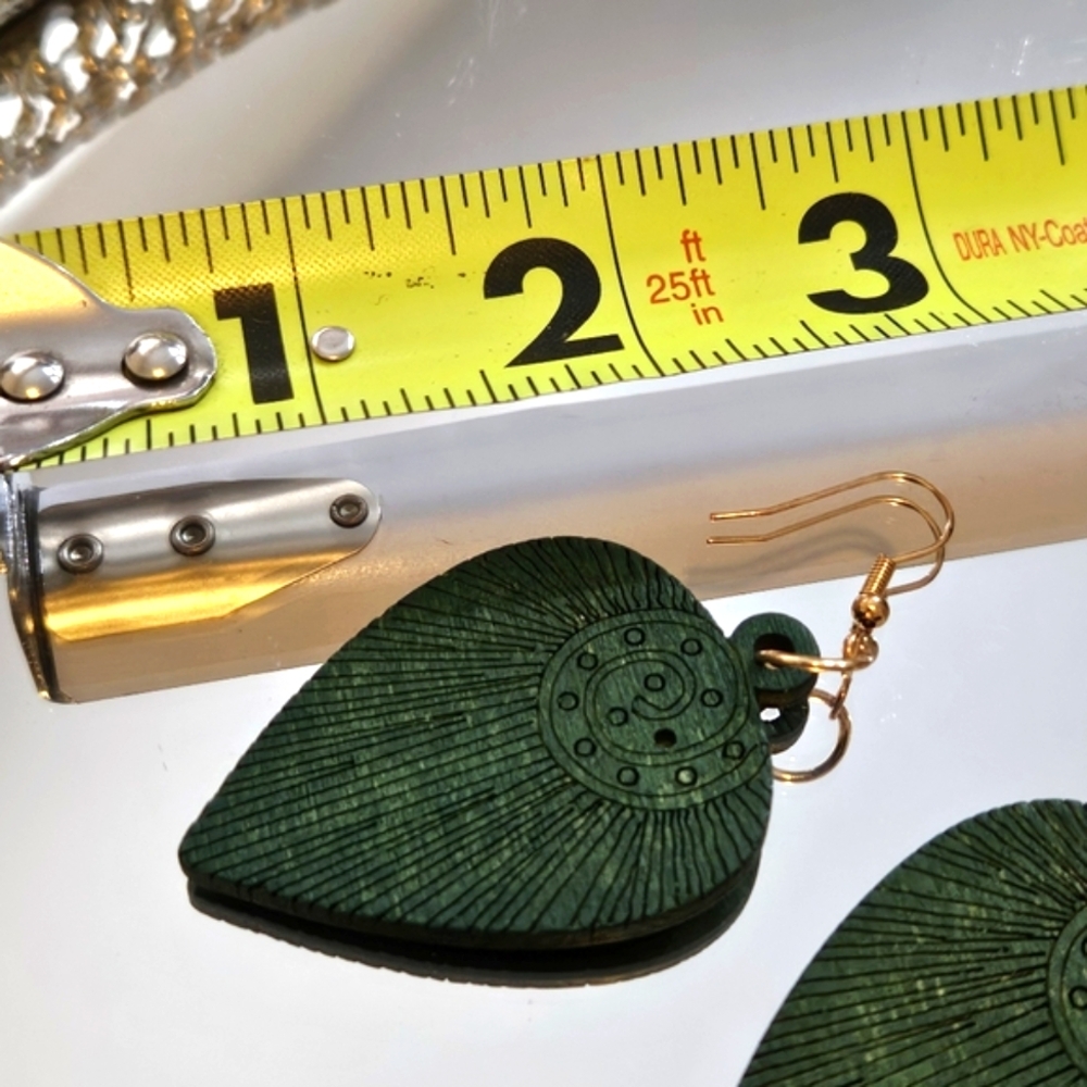 Boho Natural Wood Earrings
